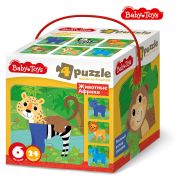 Десятое королевство Пазл MAXI «Собери свою зверюшку. Животные Африки» BABY TOYS