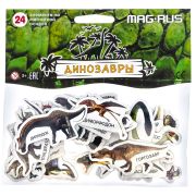 Mag-Rus. Набор «Динозавры» Картон, магнит 24 эл.
