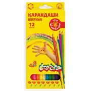 Каляка-Маляка Карандаши цветные 12 цветов, шестигранные