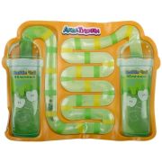 1TOY Игрушка антистресс Акватубики Кафешка: Баббл Чай яблочный переливайка Т25800