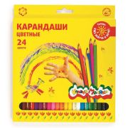 Каляка-Маляка Карандаши цветные, мягкие, 24 цв