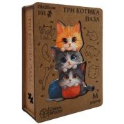 DREAM WOODS Деревянный Пазл фигурный «Три Котика»