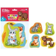 El`BaSco toys Мягкие пазлы «Лесные жители»