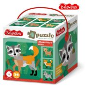Десятое королевство Пазл MAXI «Собери свою зверюшку. Животные леса» BABY TOYS