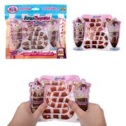 1TOY Игрушка антистресс Акватубики Кафешка: Молочный коктейль шоколадный переливайка Т25801
