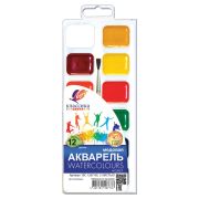 Луч Акварель 12цв. Классика, с кистью